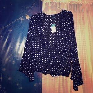 Blouse With Bell Sleeves